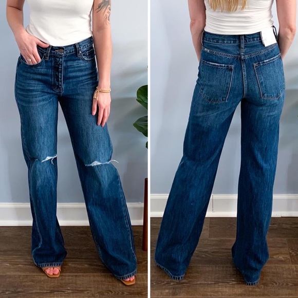 Kancan | Y2K Ultra High Waist 90s Flares - Picture 6 of 7